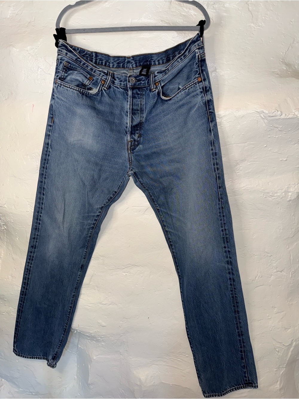 Classic Men's Blue Denim Jeans